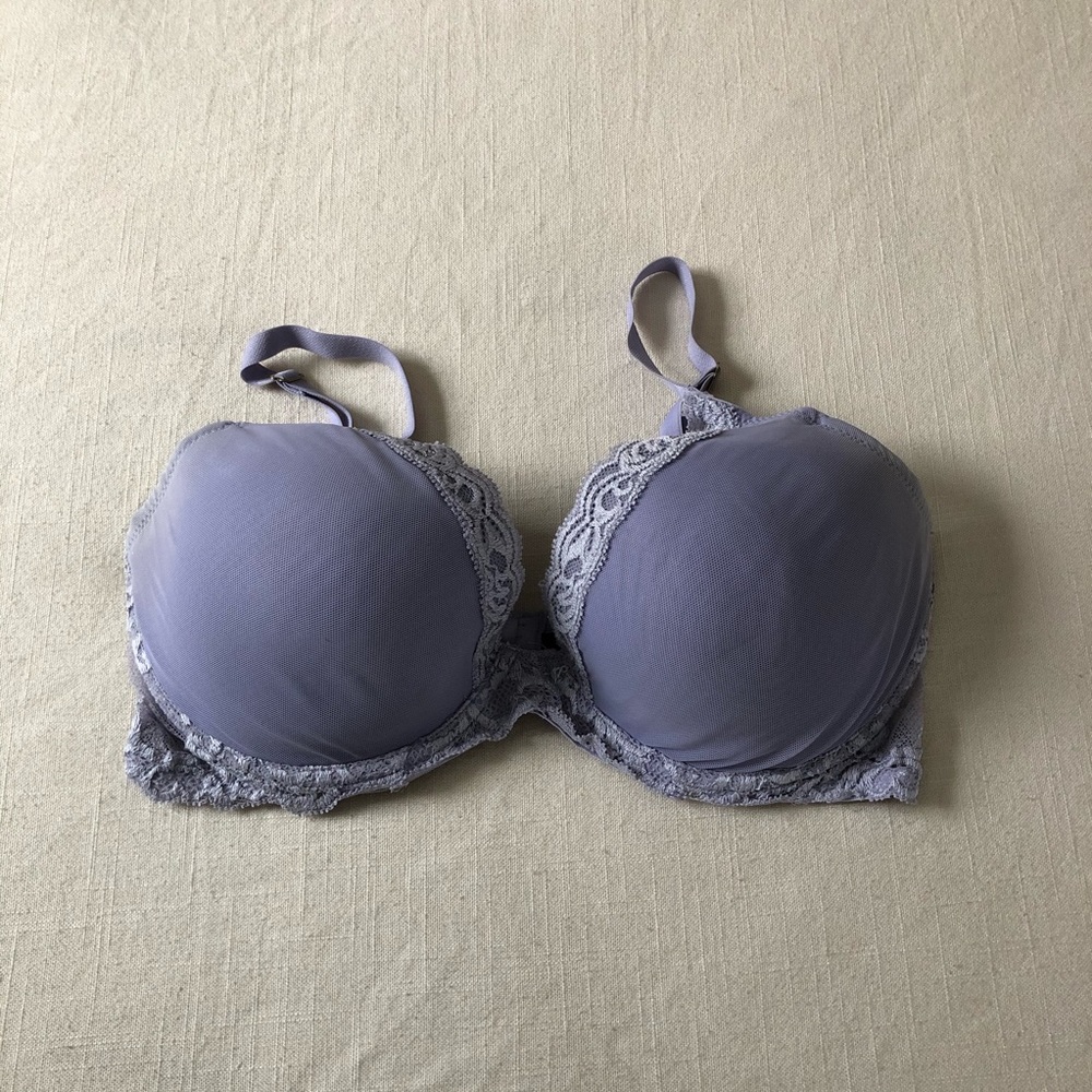 Natori feathers lavender lace bra